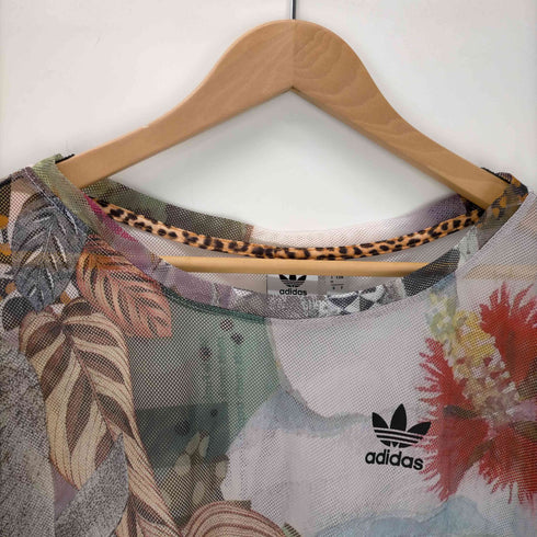 アディダスオリジナルス adidas Originals S/S シアー総柄クルーネックTシャツ レディース JPN:M
