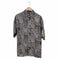 フルギ BURMA BIBAS シルク100 レトロ柄 S/S シャツ メンズ import:S