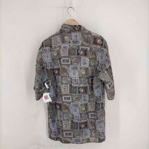 フルギ BURMA BIBAS シルク100 レトロ柄 S/S シャツ メンズ import:S