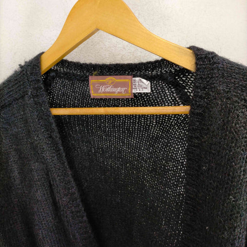 70~80S MADE IN TAIWAN モヘヤ混カーディガン メンズ JPN:L