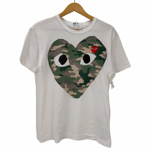 プレイコムデギャルソン PLAY COMME des GARCONS S/S カモ柄プリントTシャツ レディース JPN:M