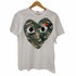プレイコムデギャルソン PLAY COMME des GARCONS S/S カモ柄プリントTシャツ レディース JPN:M