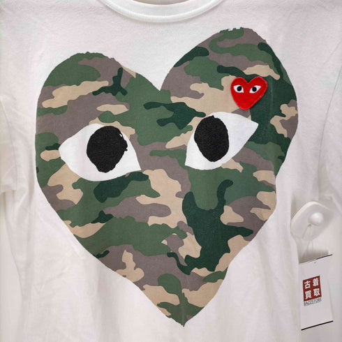 プレイコムデギャルソン PLAY COMME des GARCONS S/S カモ柄プリントTシャツ レディース JPN:M