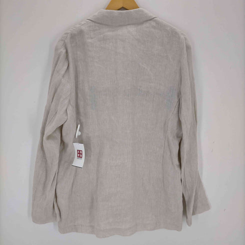 ザラ ZARA リネン ダブルテーラードジャケット スラックス メンズ JPN:XL