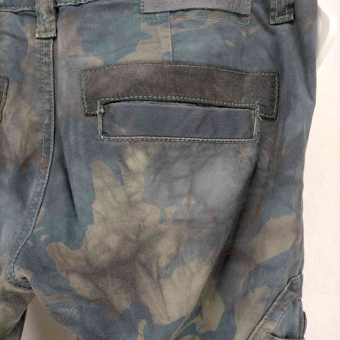 ディーゼル DIESEL 裾ジップ総柄スリムカーゴパンツ レディース SLIM