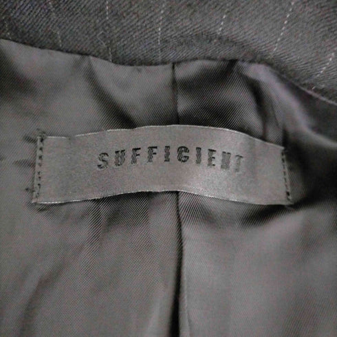 SUFFICIENT ノーカラーテーラードジャケット メンズ