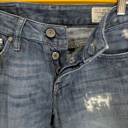ディーゼル DIESEL CUDDY ダメージ加工スキニーデニムパンツ レディース W24