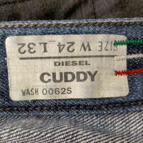 ディーゼル DIESEL CUDDY ダメージ加工スキニーデニムパンツ レディース W24