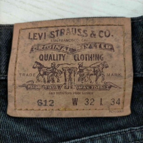 リーバイス Levis オレンジタブ 刻印359 612 先染めブラックデニムパンツ メンズ W30