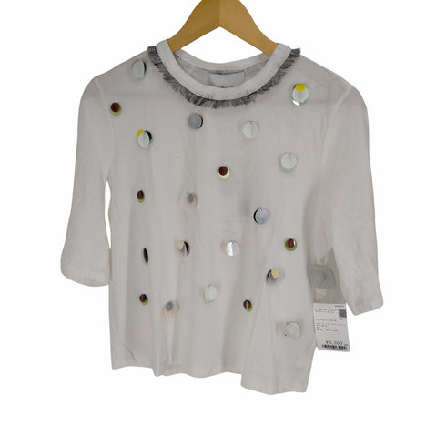 スリーワンフィリップリム 3.1 phillip lim スパンコールフリンジS/S TEE レディース JPN:XS