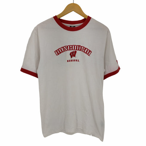 スターター STARTER 90s パキスタン製 カレッジ ウィスコンシン大学 リンガーTシャツ メンズ import:M