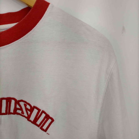 スターター STARTER 90s パキスタン製 カレッジ ウィスコンシン大学 リンガーTシャツ メンズ import:M