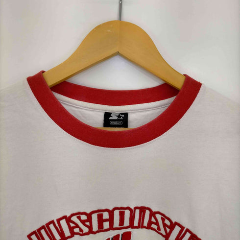 スターター STARTER 90s パキスタン製 カレッジ ウィスコンシン大学 リンガーTシャツ メンズ import:M