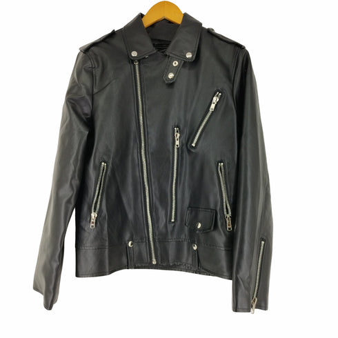 ウエストボーイ WEST BOY ダブルライダースフェイクレザージャケット メンズ import:XL