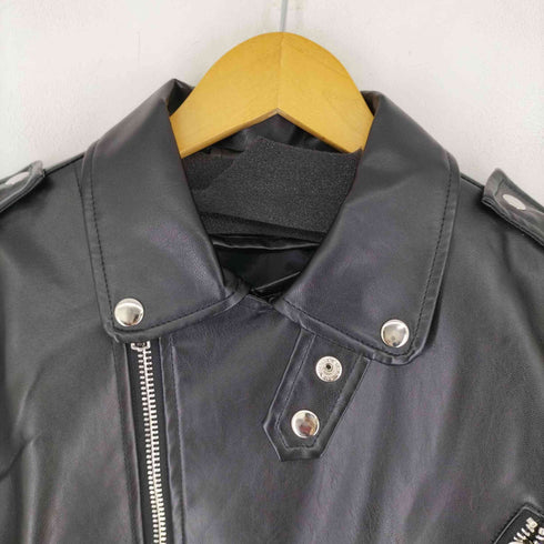 ウエストボーイ WEST BOY ダブルライダースフェイクレザージャケット メンズ import:XL