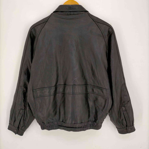 ELSACE 90s A-2 フライトジャケット 裏地キルティング レザージップアップブルゾン メンズ import:S