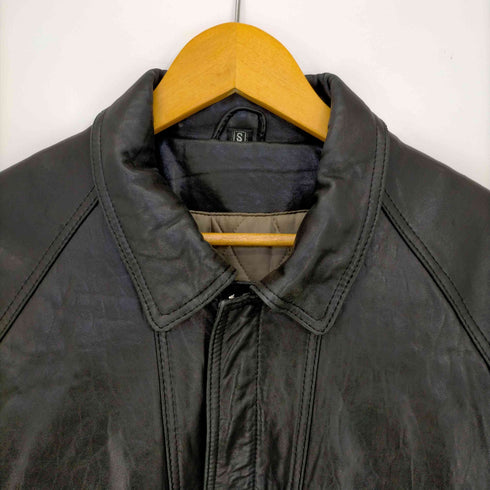 ELSACE 90s A-2 フライトジャケット 裏地キルティング レザージップアップブルゾン メンズ import:S