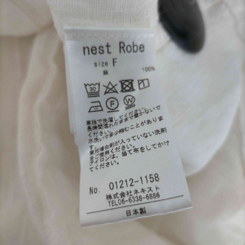 ネストローブ nest Robe 21SS ブラックリネンデッキサロペット レディース FREE