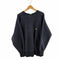 チャンピオン Champion USA製 刺繍タグ REVERSE WEAVE 目あり ブラック クルーネックスウェット メンズ import:L