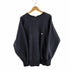 チャンピオン Champion USA製 刺繍タグ REVERSE WEAVE 目あり ブラック クルーネックスウェット メンズ import:L