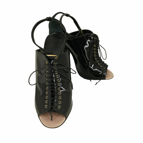 ジバンシィ GIVENCHY エナメルヒールサンダルブーツ レディース