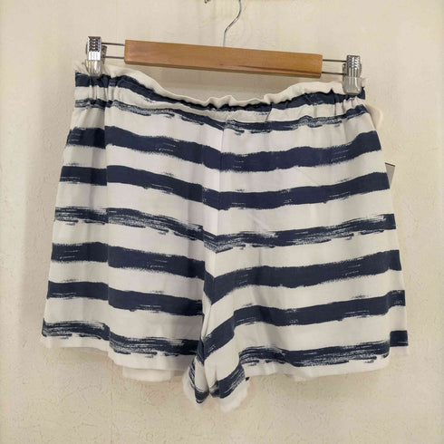 アルマーニエクスチェンジ ARMANI EXCHANGE テンセルリネン ボーダーショーツ レディース M