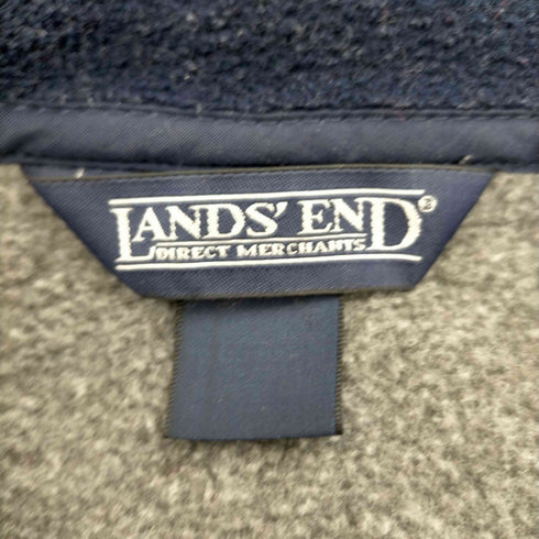 ランズエンド LANDS END フリースハーフジップアップジャケット メンズ