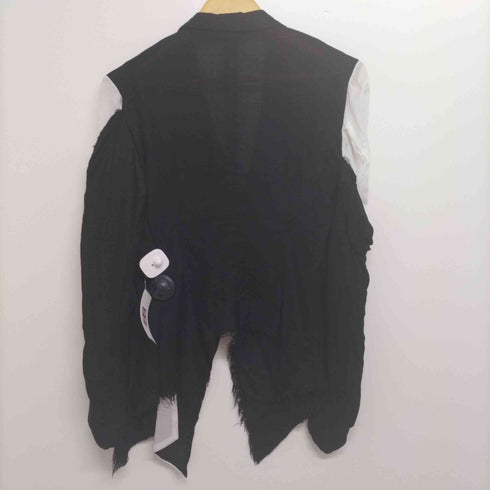 ヨウジヤマモト Yohji Yamamoto 23SS LEFT-SIDE DOUBLE LAYERED JKT-A レフト サイド ダブル レイヤード ジャケット レディース JPN:2