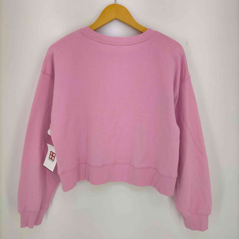 グッドウェア good wear LIFE WAS LIKE A BOX CHOCOLATES クロップド メッセージプリント クルーネックスウェット レディース FREE