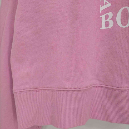 グッドウェア good wear LIFE WAS LIKE A BOX CHOCOLATES クロップド メッセージプリント クルーネックスウェット レディース FREE