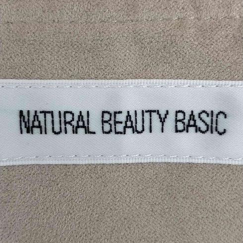 ナチュラルビューティーベーシック NATURAL BEAUTY BASIC フェイクスエードライダースブルゾン レディース