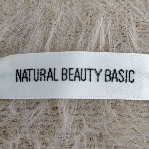 ナチュラルビューティーベーシック NATURAL BEAUTY BASIC ファーカーディガン レディース