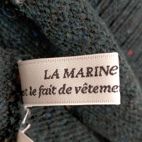 マリンフランセーズ la marine francaise ネップブレンドヨークアゼボトルネックプルオーバー レディース