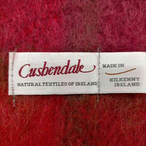 カシュヘンデール cushendale チェック柄 モヘアウールマフラー レディース