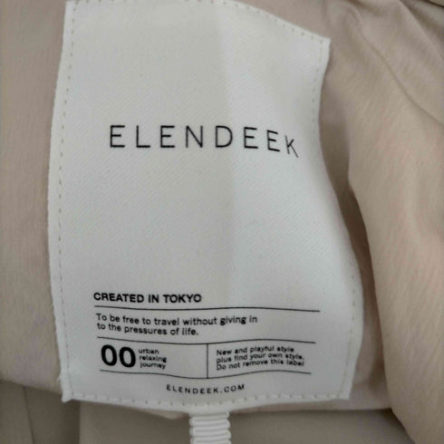エレンディーク ELENDEEK ボリュームギャザーノーカラーブルゾン レディース FREE