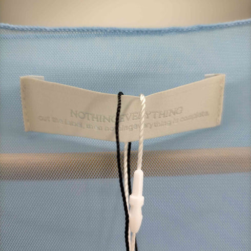 NOTHINGEVERYTHING MESH LONG SLEEVE TOP IN ICE BLUE レディース ONE SIZE