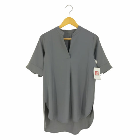オペークドットクリップ OPAQUE.CLIP ストレッチツイル スキッパーブラウス レディース 34/SS