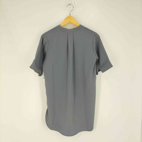オペークドットクリップ OPAQUE.CLIP ストレッチツイル スキッパーブラウス レディース 34/SS