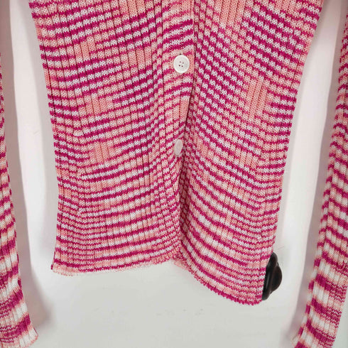 ミッソーニ MISSONI Ribbed viscose blend slub cardigan レディース 42