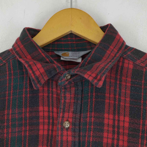 カーハート Carhartt 80S 三角タグ チェックネルシャツフラップポケット メンズ