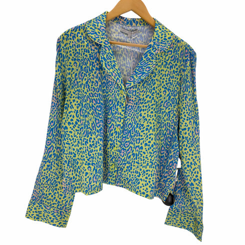 ステラマッカートニー STELLA McCARTNEY Lingerie CROPPED SHIRT ストレッチシルクサテン パジャマトップ レディース JPN:L