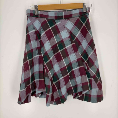 ヴィヴィアンウエストウッドレッドレーベル Vivienne Westwood RED LABEL Plaid Deformed Skirt レディース 3