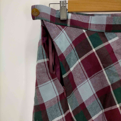 ヴィヴィアンウエストウッドレッドレーベル Vivienne Westwood RED LABEL Plaid Deformed Skirt レディース 3