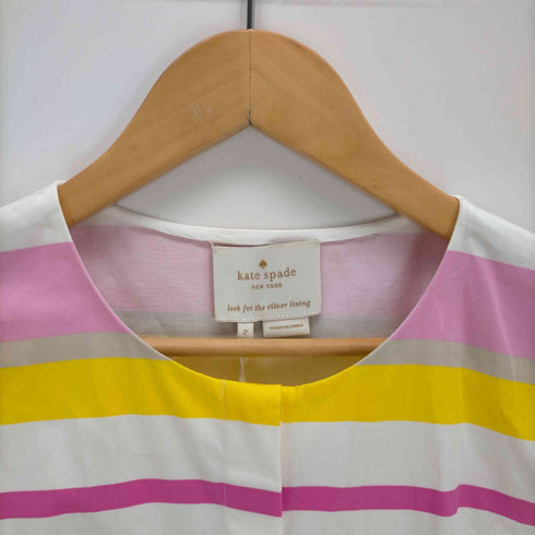 ケイトスペード Kate spade Multi Cape Stripe Shirtdress レディース 2