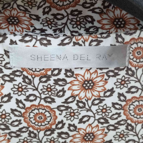 シーナデレイ SHEENA DEL RAY ボタニカル柄 オープンカラー S/S ワンピース レディース ONE SIZE