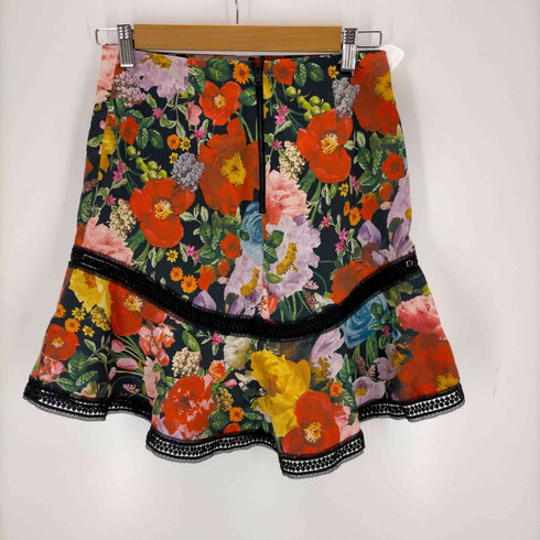アリスオリビア alice + olivia フラワーカットワークスカート レディース 4