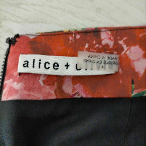 アリスオリビア alice + olivia フラワーカットワークスカート レディース 4