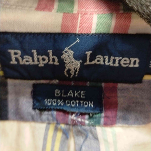 ラルフローレン RALPH LAUREN 90S BLAKE スモールポニー刺繍 BD S/S シャツ メンズ import:M