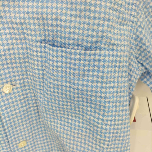 ビームスプラス BEAMS+ 千鳥格子 シアサッカー オープンカラーシャツ メンズ JPN:XS