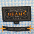 ビームスプラス BEAMS+ 千鳥格子 シアサッカー オープンカラーシャツ メンズ JPN:XS